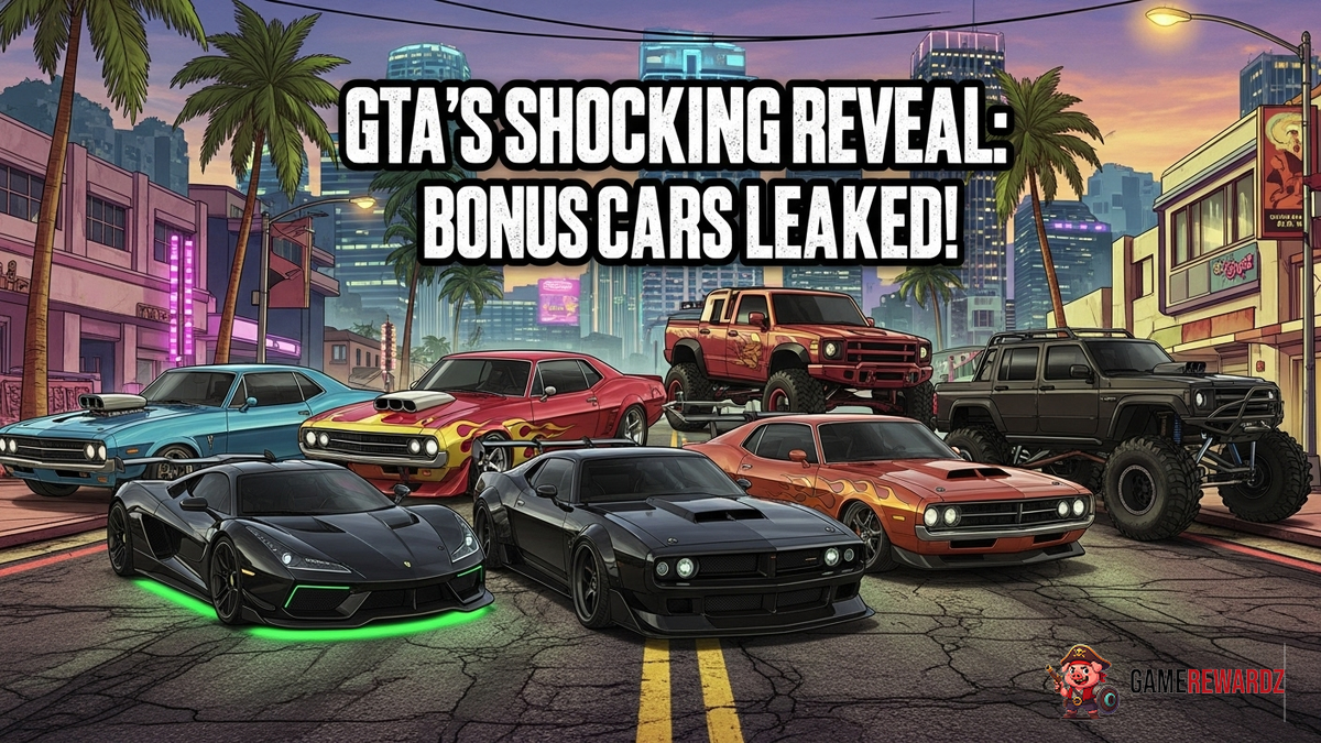 GTA 6's Shocking Reveal: Bonus Cars Leaked!